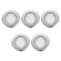 5 Pcs Bath Tub Plug Drain Filter Sink Stopper Stainless Steel Strainer Basket Metal Sifter Floor Screen