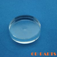 ;[-./ 31X8mm Clear Crystal Pad Stand For Speaker Turntable AMP Spikes Stands Feet 4PCS