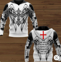 3D HOODIE-  XZX180305   KNIGHTS TEMPLAR COMMANDERY HOODIE - CASUAL JESUS GUARD , SWEATSHIRTS &amp; ZIPPER 11