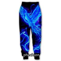 Phechion New Mens/Womens Phoenix 3D Printing Casual Pants Fashion Street Wear Mens Loose Sweatpants F85