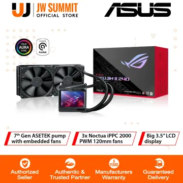  ASUS ROG Ryujin II 360 ARGB All-in-one Liquid CPU Cooler 360mm  Radiator (3.5 Color LCD, Embedded Pump Fan, 3X ROG 120mm ARGB Radiator  Fans, Compatible with Intel LGA1700, 1200 and AM5