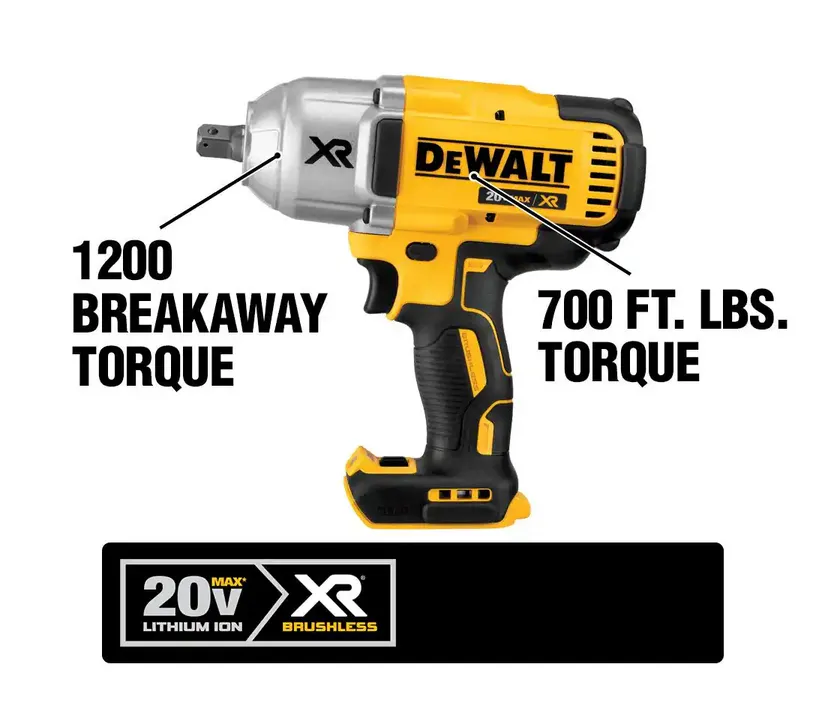 Dewalt 20-Volt MAX XR Cordless Brushless 1/2 in. High Torque Impact Wrench  with Detent Anvil DCF899B (Tool-Only no battery) Lazada PH