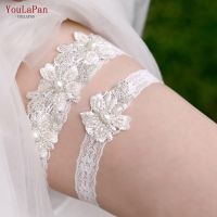 【YF】❂☃  YouLaPan Bridal Garter Embroidery Floral Leg Loops Straps Female Wedding for Thigh TH40 41