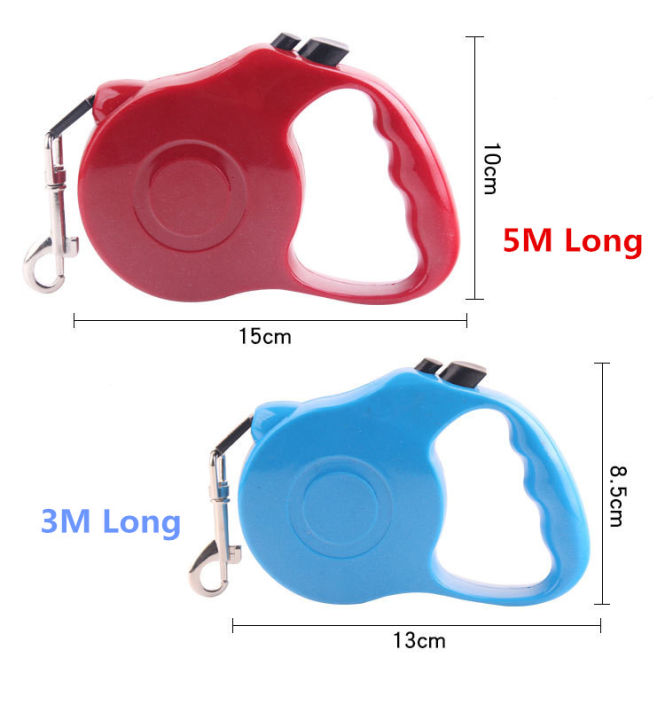 new-strong-dog-retractable-leashes-2-size-3m-5m-pets-automatic-adjustable-collar-leads-solid-color-pets-supplier-free-shipping