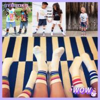 SYBOOKS 1 Pair Fashion Tube Warm Winter Girl/Boy Cotton Baby Striped Socks Rainbow Knee High