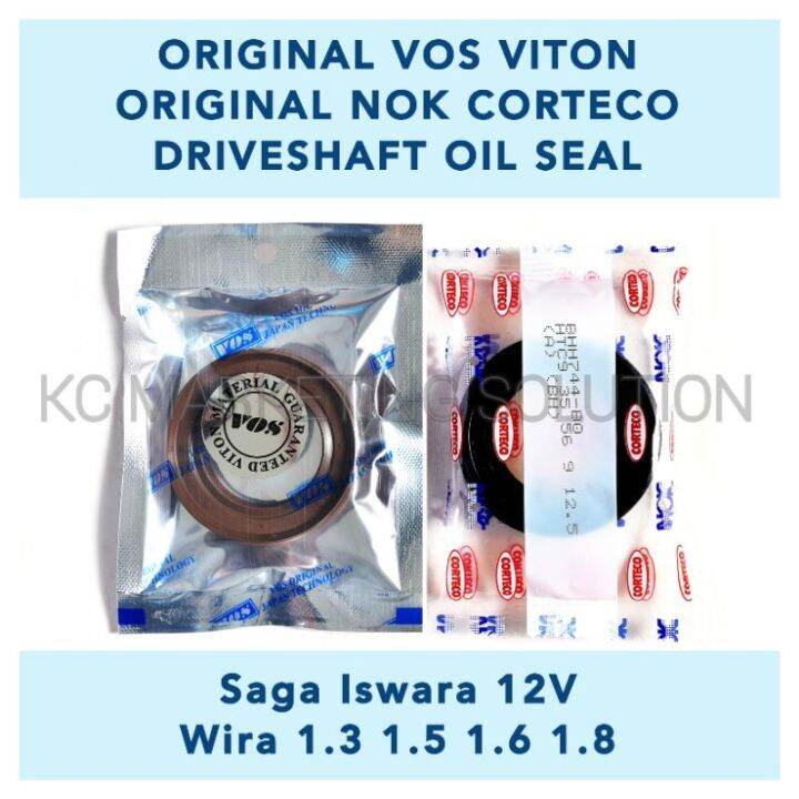VOS Viton NOK CORTECO Driveshaft Oil Seal Saga Iswara 12V Wira (3556912