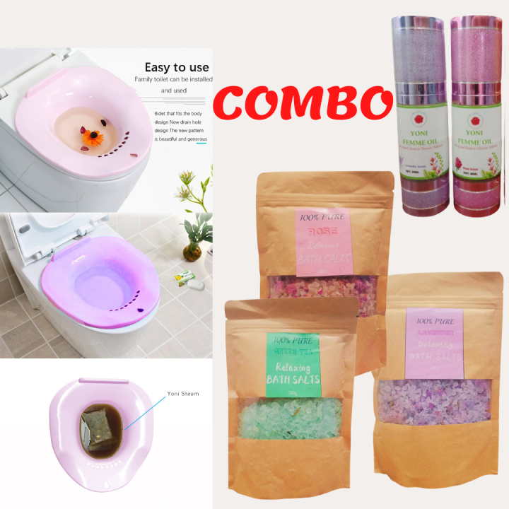 COMBO [Sitz Bath + Epsom Salt + Yoni Oil] sitz bath basin Epsom Salt