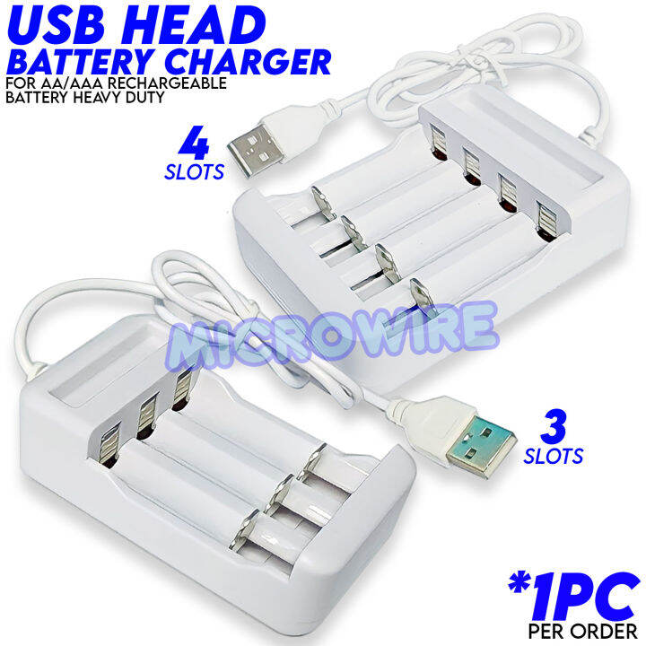 AAA / AA battery charger USB head AA / AAA battery charger Lazada PH
