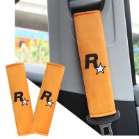 2pcs Yellow Seat Belt Covers Game GTA Auto 5 Design Car Shoulder Pad Seat Belt For Adults Youth Kids Accessories Interior Seat Covers