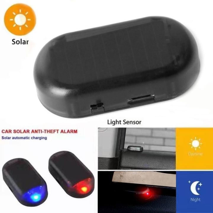 Fake Solar Car Alarm Led Light Auto Security System Anti Theft