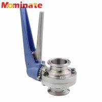 3/4" 1" 1-1/2" 2" SS304 Stainless Steel Sanitary 1.5" 2" Tri Clamp Butterfly Valve Squeeze Trigger for Homebrew Dairy Product