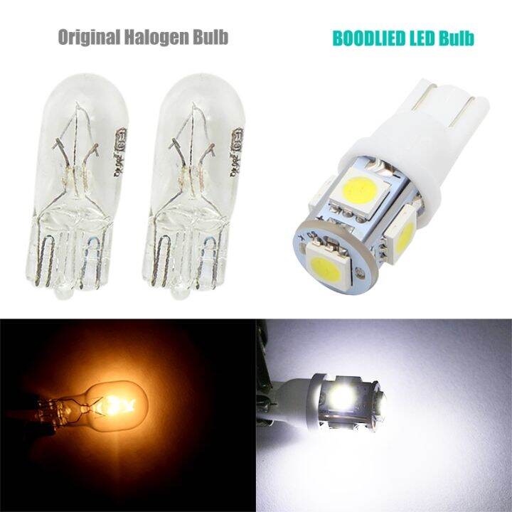 20pcs-w5w-t10-168-led-bulbs-5050-5-smd-white-red-yellow-ice-blue-pink-car-dome-reading-trunk-lights-auto-width-clearance-lamp