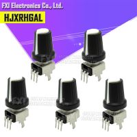 ﹍☋✈ 5Set 10PCS RV09 Vertical 1K 500K Ohm Adjustable Resistor 3pin Seal Potentiometer for Arduino with knob White cap (5PCS 5PCS)