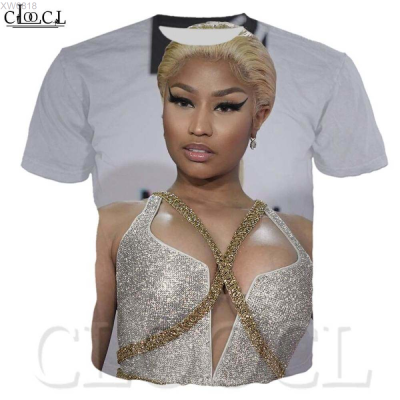 Nicki (สต็อกเพียงพอ) 3D พิมพ์แฟชั่น Minaj เสื้อยืดแร็ปเปอร์เซ็กซี่ Hip Hop Star Casual T-Shirt พลัสขนาดเสื้อยืดสำหรับผู้ชายและผู้หญิง S-5XLคุณภาพสูง size:S-5XL