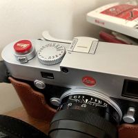 ปุ่มตัวปล่อยชัตเตอร์นิ่มสำหรับกล้องแบบเว้าทองแดงบริสุทธิ์สำหรับ Leica M1 M2 M3 M4 M5 M6 M7 M8 M9 M10 M11 M240และแหวน Ruer