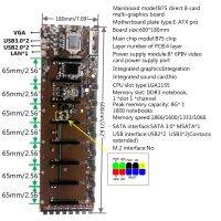 H7ja ใหม่เอี่ยมออนบอร์ด B75แบบ Hm77ชิปเซต Vga Hdmi รองรับเมนบอร์ด8 Gpu สำหรับเมนบอร์ดตั้งโต๊ะ