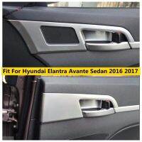 อุปกรณ์ตกแต่งภายในสำหรับ Hyundai Elantra Avante ซีดาน2016 2017 ABS มือจับด้านในลูกบิดแผงชามตัดปลอกคอกันสุนัขเลีย