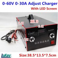 0-60V 1a-50a ที่ชาร์จแบบปรับได้12V 24V 48V 60V 1a-30a 10a 15a 20a อัจฉริยะปรับซีซีซีวีได้ที่ชาร์จเร็วสำหรับ Li Ion Lifepo4สเกตบอร์ดกลางแจ้ง