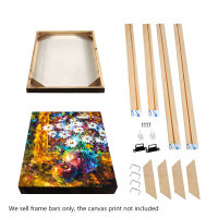 DIY Wood Frame Solid Natural Bar Wall Canvas Frame cadre Stretching Poster Photo Kit wall art decor Oil Picture Diamond Painting