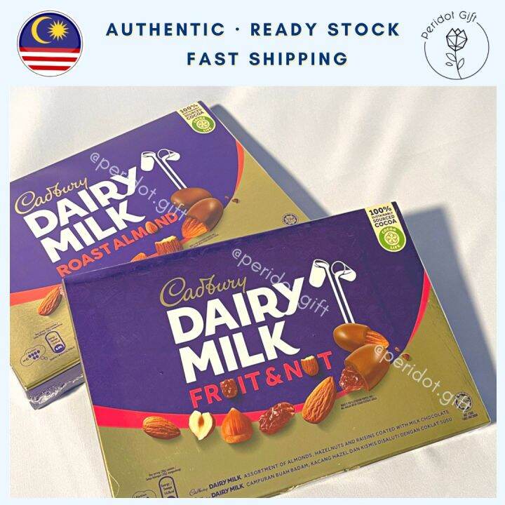 Cadbury 180g / 300g roast almond / fruit & nut halal coklat Lazada