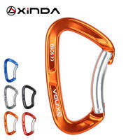 XINDA คุณภาพสูง Professional 25KN Rock Climbing Bent Quickdraw ฤดูใบไม้ผลิโหลดประตูอลูมิเนียม Carabiner อุปกรณ์กลางแจ้ง