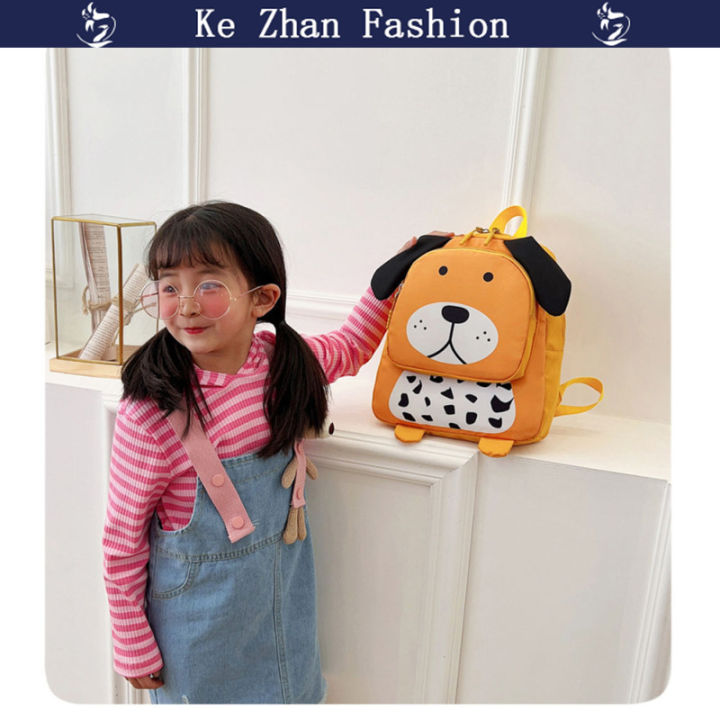 ke-zhan-เด็กแบบแฟชั่นกระเป๋าลายการ์ตูนน่ารักสัตว์กระเป๋านักเรียน-kado-ulang-tahun-สำหรับโรงเรียนอนุบาลเด็กผู้หญิงเด็กผู้ชาย