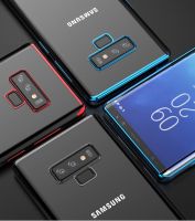 BKKONLINE Slim Design For หรูหราสมาร์ท Samsung Galaxy Note 9 บางซอฟท์สัมผัสนาโนไฟฟ้าขอบเงากรณีโทรศัพท์สำหรับ 360 เต็มคุ้มครองซิลิโคนอ่อนนุ่มที่มีความยืดหยุ่น PC + TPU ใสปกหลังกรณีสำหรับ Samsung Galaxy note9 / Galaxy Note9 / note9 กรณีปกหลัง 6.40 "นิ้ว"