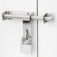 2021 Gate Latch Brushed Workmanship Wear-resistant durable 304 Stainless Steel Sturdy Sliding Barrel Bolt Lock for Home Door Door Hardware Locks Metal