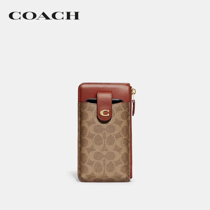 coach-กระเป๋าสตางค์ผู้หญิงรุ่น-essential-phone-wallet-in-signature-canvas-สีครีม-cj867-b4nq4