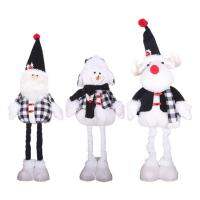 Stuffed Santa Snowman Comfy and Fadeless Snowman Reindeer Dolls Party Supplies for Organizer Shelfs Dressers Desks Coffee Tables Sofas Cabinets sensible