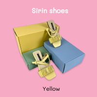 Sirin.shoes รองเท้าผู้หญิง รองเท้าแฟชั่นผู้หญิง ส้นแบน รัดส้น ดีเทลหนังย่น น่ารักๆๆ สไตล์เกาหลี