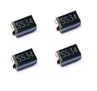 200 PCS SS34 1N5822 IN5822 3A 40 V SMB 4.4X3.6 มม. ไดโอด Schottky