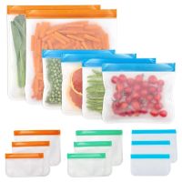 Silicone Food Storage Containers Leakproof Containers Reusable Stand Up Zip Shut Bag Cup Fresh Bag Food Storage Bag Fresh Wrap