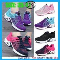 Lady air cushion shoes women flying woven sports shoes casual running shoes