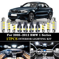 17Pcs White Error Free For BMW 1 Series E81 E82 E87 led interior lights Kit + License Plate light