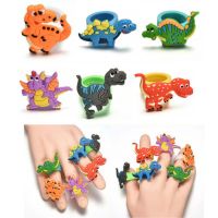 Dinosaur Finger Soft Toys Cartoon Pattern