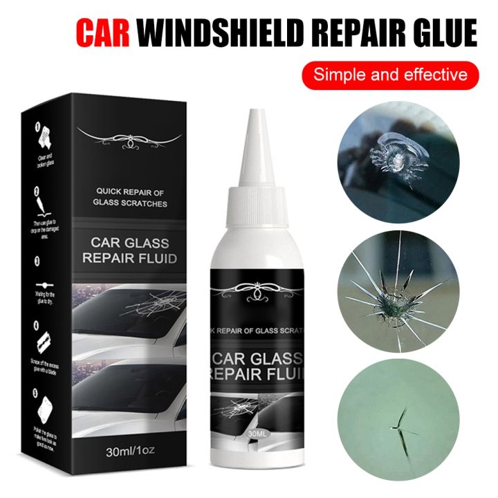 30ml Car Windshield Glass Repair Kit Quick Fix Glass Scratch Chip Crack  Restore