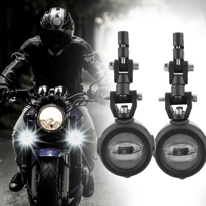 40W 6000K 1 Pair for BMW Motorcycle Spot Driving Fog Lamps LED