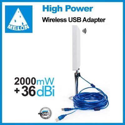 36dBi Outdoor High Wifi Antenna 150Mbps,2.4GHz,10m usb cable,Melon N4000