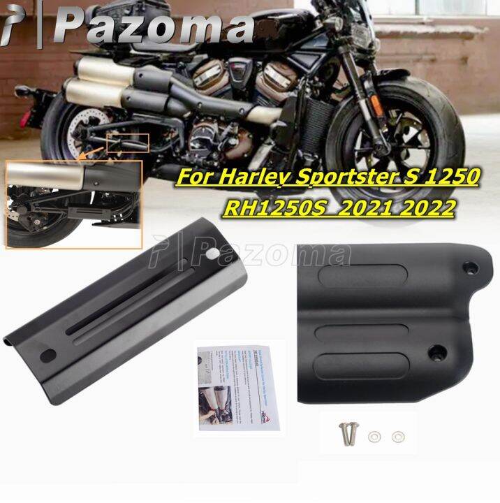 motorcycle-rear-rocker-swing-arm-frame-cover-passenger-exhaust-pipe-heat-shield-for-harley-sportster-s-1250-rh1250s-2021-2022