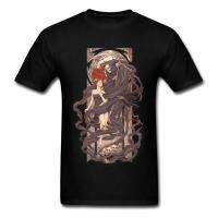 Passage Of The Dead Tshirt For Men Skull T Shirt Grim Reaper Tshirt Cotton Tee Vintage Clothes