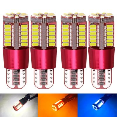 【CW】4PCS T10 168 192 W5W 57 SMD 3014 LED Canbus No Error Car Marker Light Parking Lamp Motor Wedge Bulb White Red Blue Green Yellow