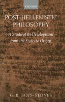 หนังสืออังกฤษใหม่ Post-Hellenistic Philosophy : A Study of its Development from the Stoics to Origen [Paperback]