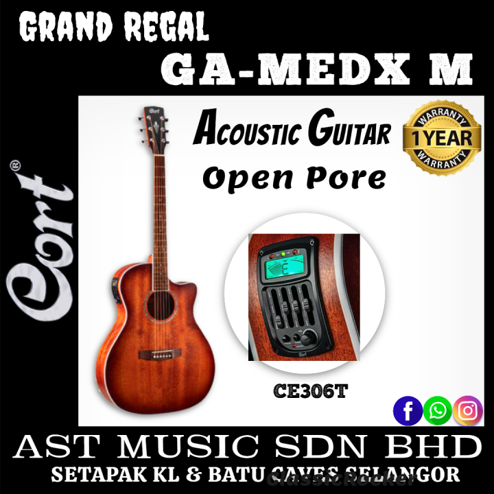 Cort Grand Regal GA-MEDX M Acoustic Guitar with bag – Open Pore ...