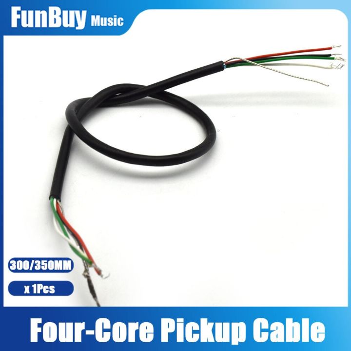 1pcs-four-core-with-shield-cable-for-electric-guitar-pickup-making-humbucker-with-coil-spliting-cable-300-350mm
