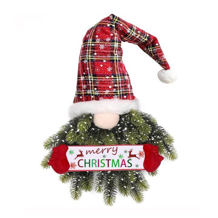 christmas-faceless-man-elf-พวงหรีดประตูแขวนจี้-merry-christmas-tree-ตกแต่งสำหรับ-home-xmas-เครื่องประดับ-happy-new-year