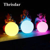 【✲High Quality✲】 dssf32423 ไฟ Rgb ใต้น้ำโคมไฟทรงกลม Led Thrisdar Ip65ไฟสวนงานแต่งงานกลางแจ้งโคมไฟลูกบอลสระว่ายน้ำลอยได้โคมไฟสำหรับสนามหญ้า