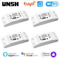 Tuya Smart WiFi Switch Mini Smart Breaker Smart Life รีโมทคอนลไร้สายทำงานร่วมกับ Alexa Home Yandex Alice