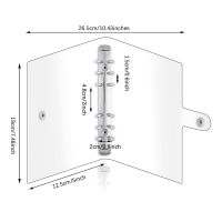 A6 Binder Clear Soft PVC 6 Ring Budget Binder Refillable Planner Binder Cover Protector