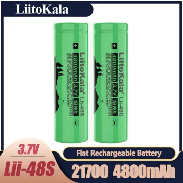 21700 Rechargeable 4800mAh 3.7V High-discharge NCR 21700 Battery-1pc